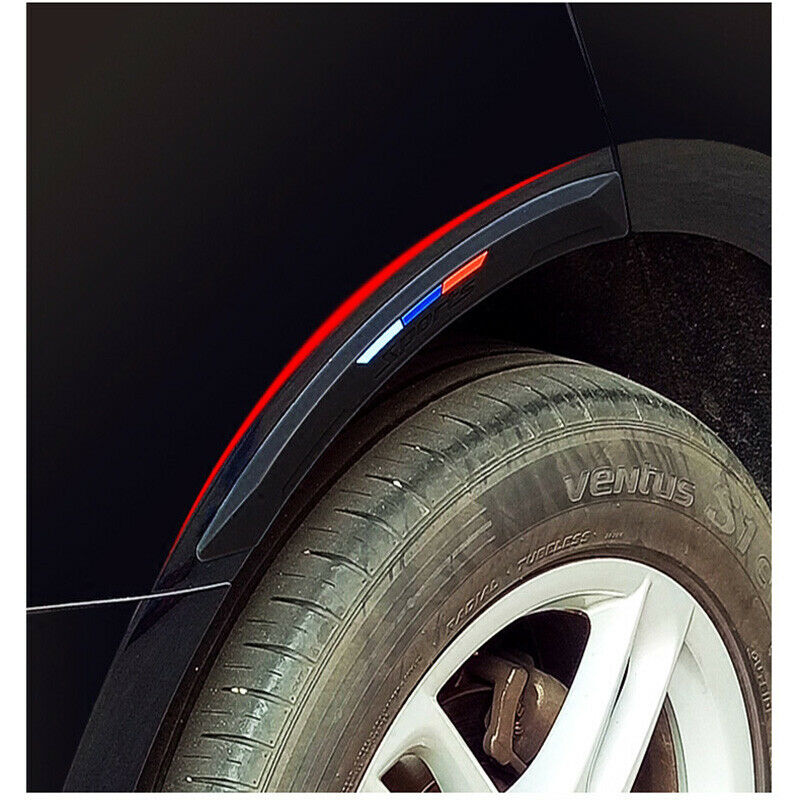 Black Universal Front Corner Guard Scratch Protector Car Bumper Sticker Anti-rub