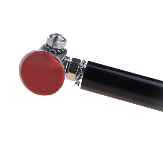 2x Black Adjustable Front Bumper Support Tie Rod Bar Kit Splitter Lip Strut