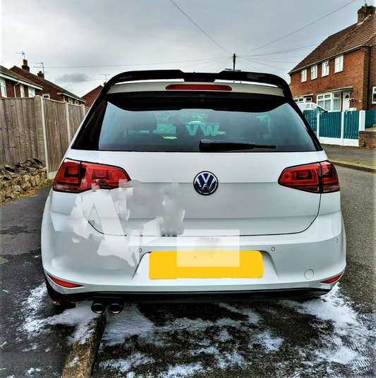 VW Golf TSI TDI R GTI GTD Style Gloss Black Boot Spoiler MK7 MK7.5