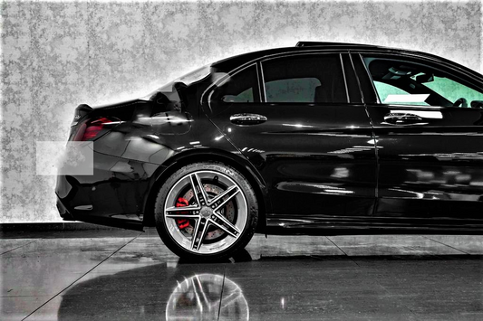 Mercedes C Class C63S AMG Style W205 Carbon Fibre Rear Lip Spoiler 2014 to 2021