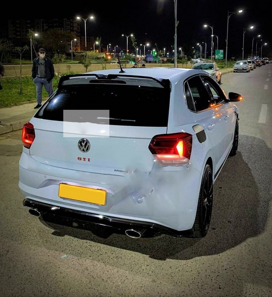 VW Polo MK6 AW GTI R Gloss Black Boot Spoiler 2018 plus
