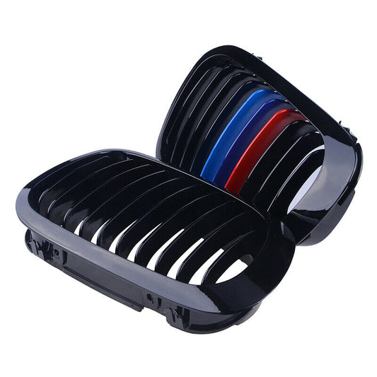 Pair Front Kidney M Color Grill Grille for BMW E46 2Door Coupe Convertible 98-02