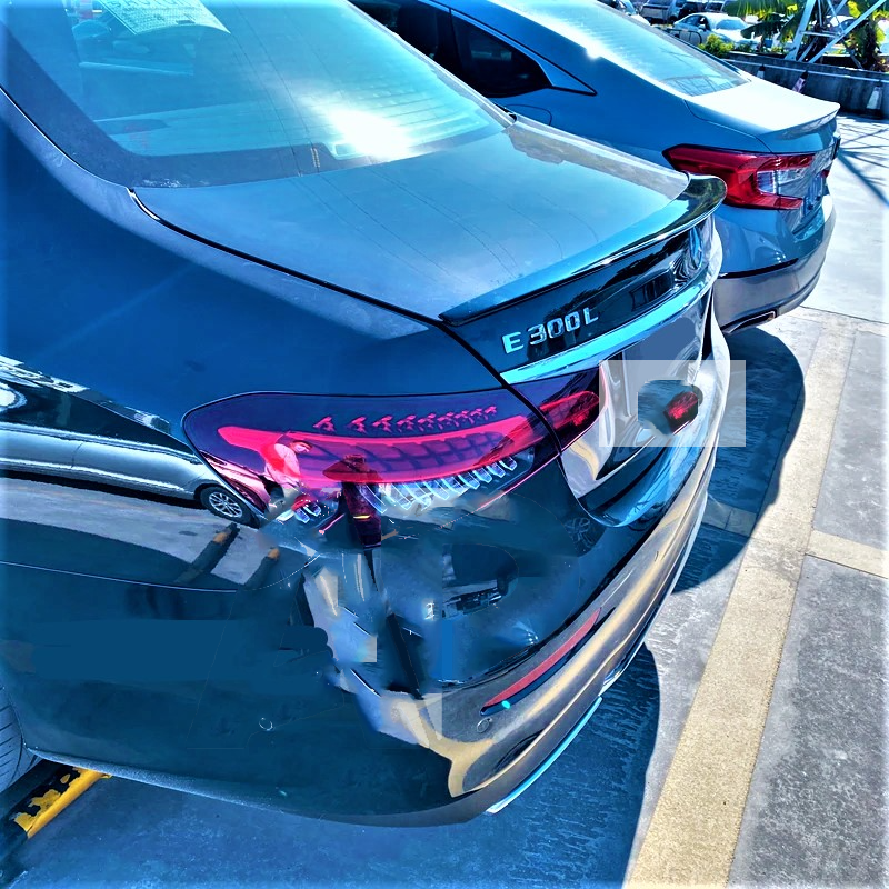 Mercedes E Class E63S AMG Style W213 Gloss Black Boot Lip Spoiler 2020 +