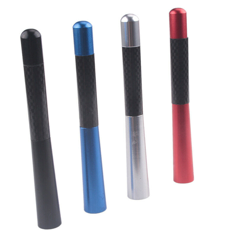 1.3"Red Car Carbon Fiber Aerial Bee Sting Mast Antenna Mini Arial Stubby AH0111