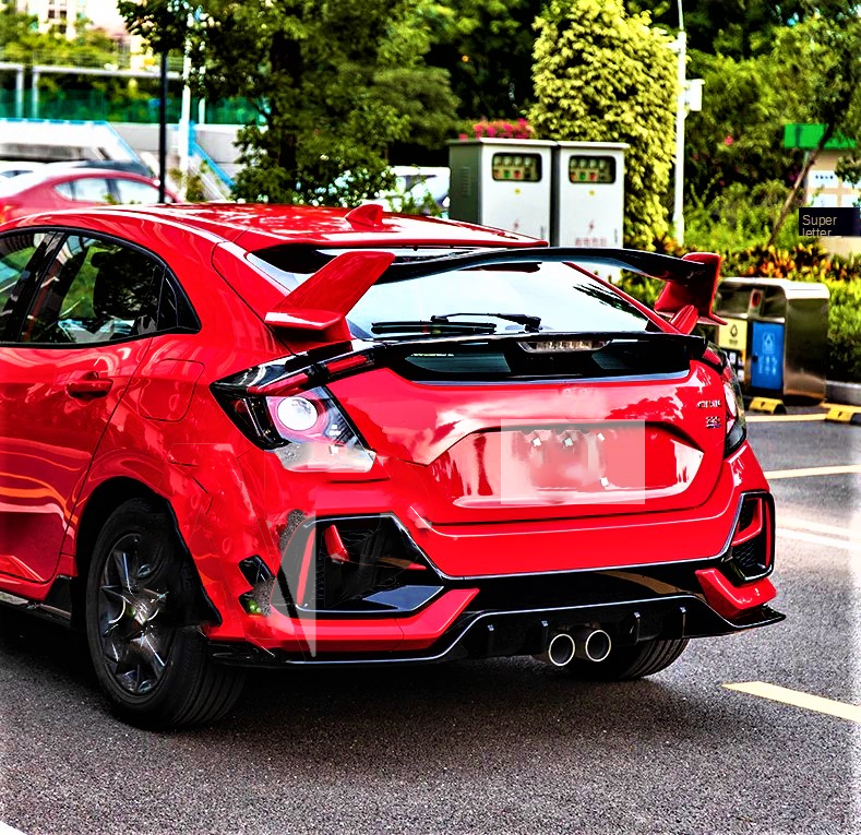 Honda Civic Type R Mugen Style 10th Generation FK7 Gloss Black Spoiler 2016-2020