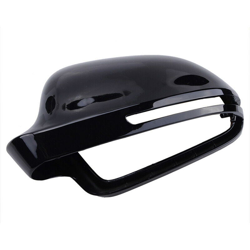 Right Gloss Black Wing Mirror Cover Cap For AUDI Q3 A3 8P A4 B8 A5 S5 A6 S6 C673