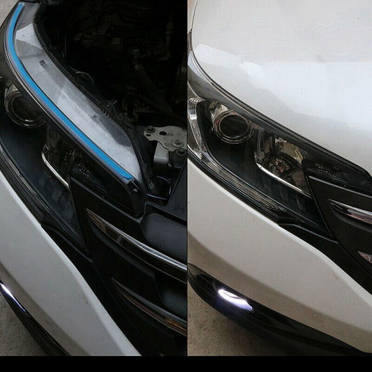 2x 30CM Sequential LED Strip Turn Signal Indicator Light DRL Daytime Running