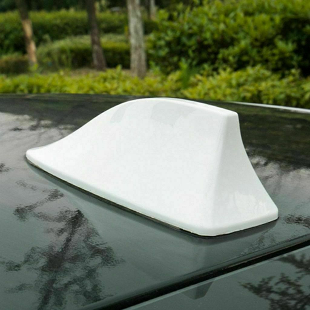 White Car SUV Shark Fin Aerial Antenna Roof AM/FM Radio Signal Mast For BMW F30