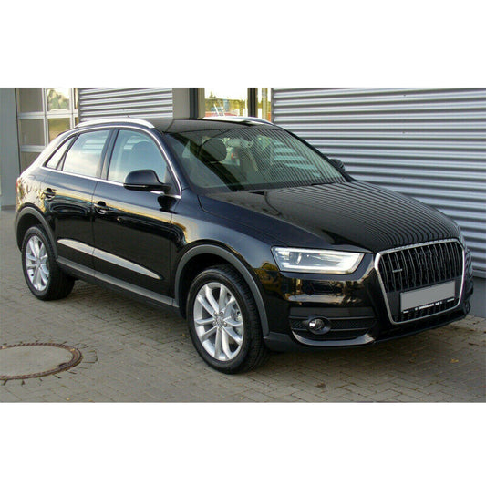 Pair Gloss Black Front Wing Mirror Cover Black Housing Cap For AUDI A4 S4 01-08