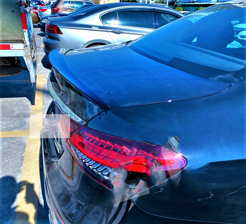 Mercedes E Class E63S AMG Style W213 Gloss Black Boot Lip Spoiler 2020+