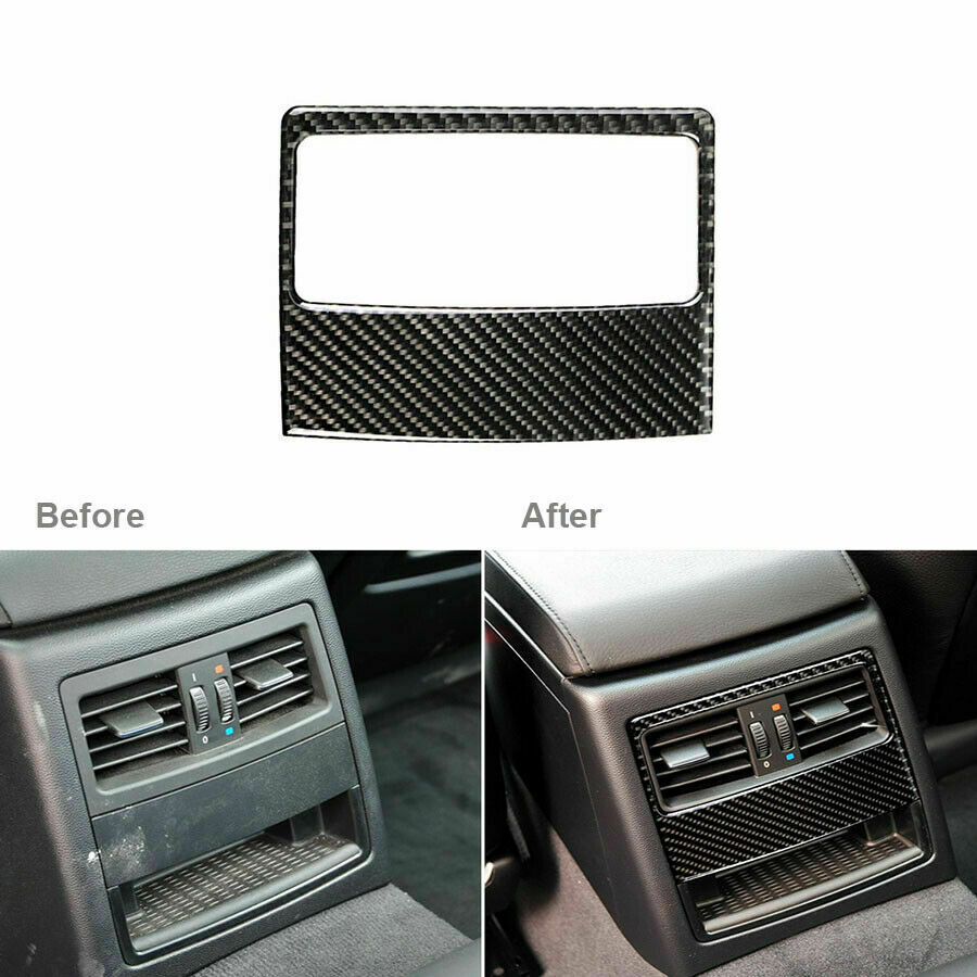 For BMW 3 Series E90 E92 E93 Carbon Fiber Rear Air Vent Outlet Trim Cover
