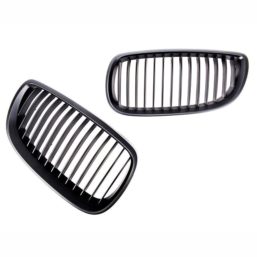 BMW E92 E93 06-10 & M3 MATTE BLACK M PERFORMANCE FRONT KIDNEY GRILLES GRILLS