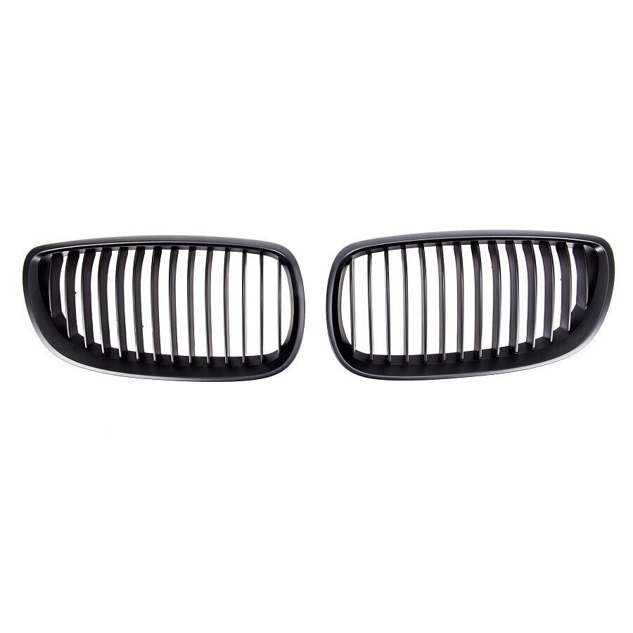 BMW E92 E93 06-10 & M3 MATTE BLACK M PERFORMANCE FRONT KIDNEY GRILLES GRILLS