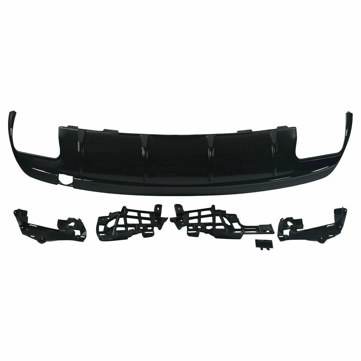 MERCEDES AMG W117 C117 CLA45 GLOSS BLACK REAR DIFFUSER QUAD EXHAUST TAILPIPES