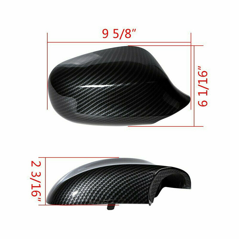 Carbon Fiber Look Mirror Cover Cap For BMW 3 Series E90 E91 E92 E93 2008-2012 UK