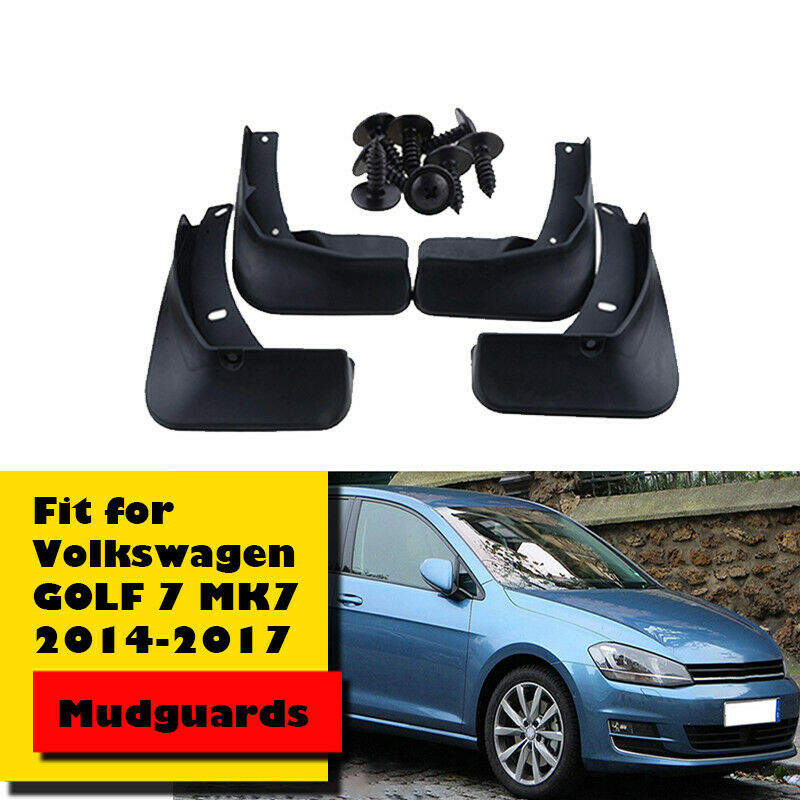 Front & Rear Mud Flaps Fit For VW Golf Mk7 7 2013-2018 Splash Guards Mudguards
