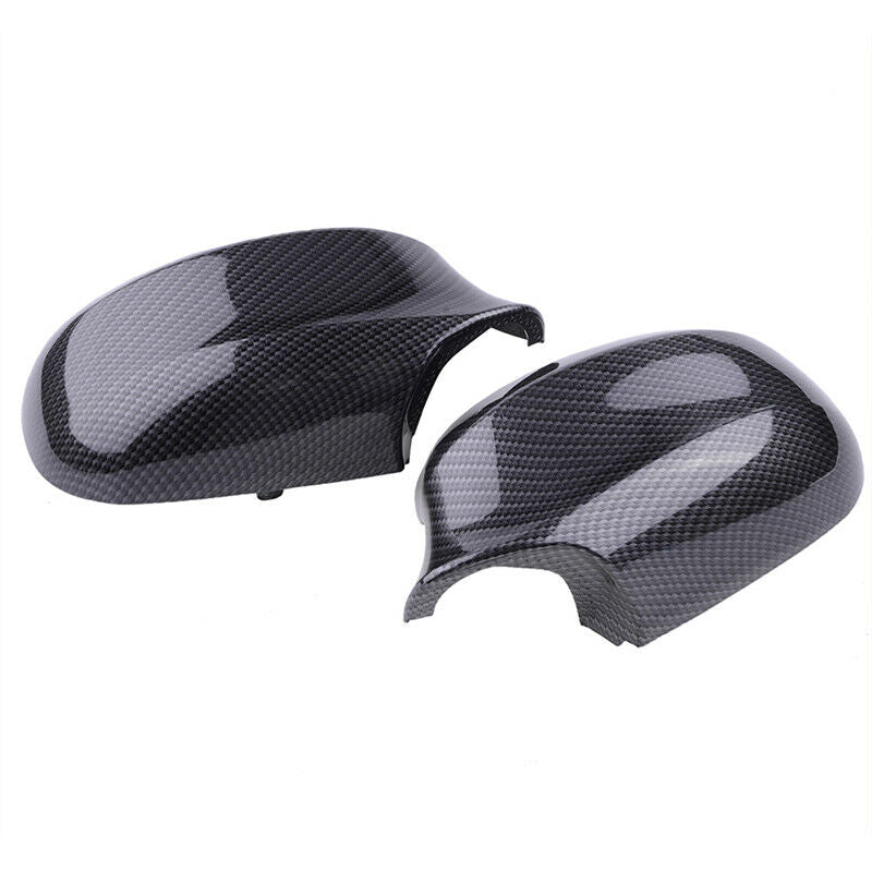 Carbon Fiber Look Mirror Cover Cap For BMW 3 Series E90 E91 E92 E93 2008-2012 UK