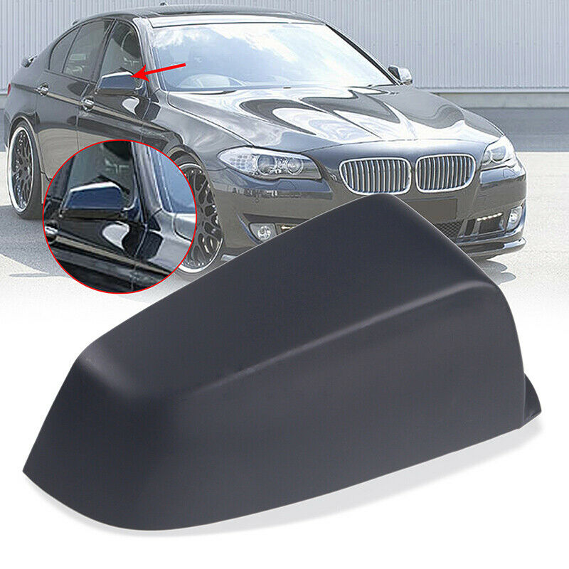 Right Rearview Mirror Cover Black Wing Mirror Cap For BMW 5 E60 E61 2007-10 LCI