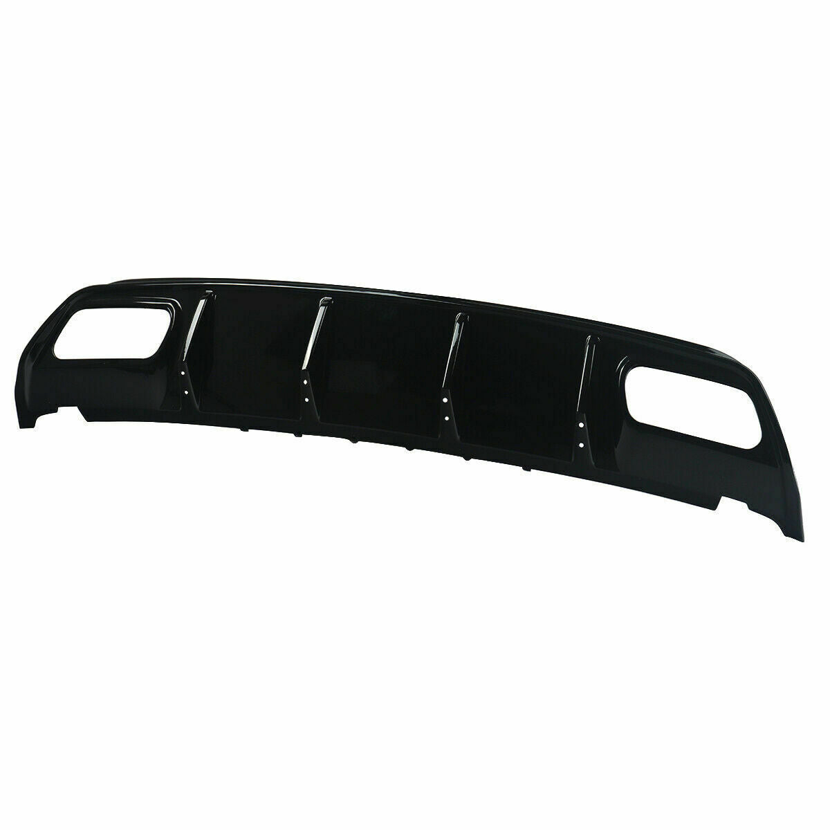 MERCEDES A CLASS W176 AMG A45 LOOK REAR DIFFUSER TAILPIPES GLOSS BLACK 2012-2018