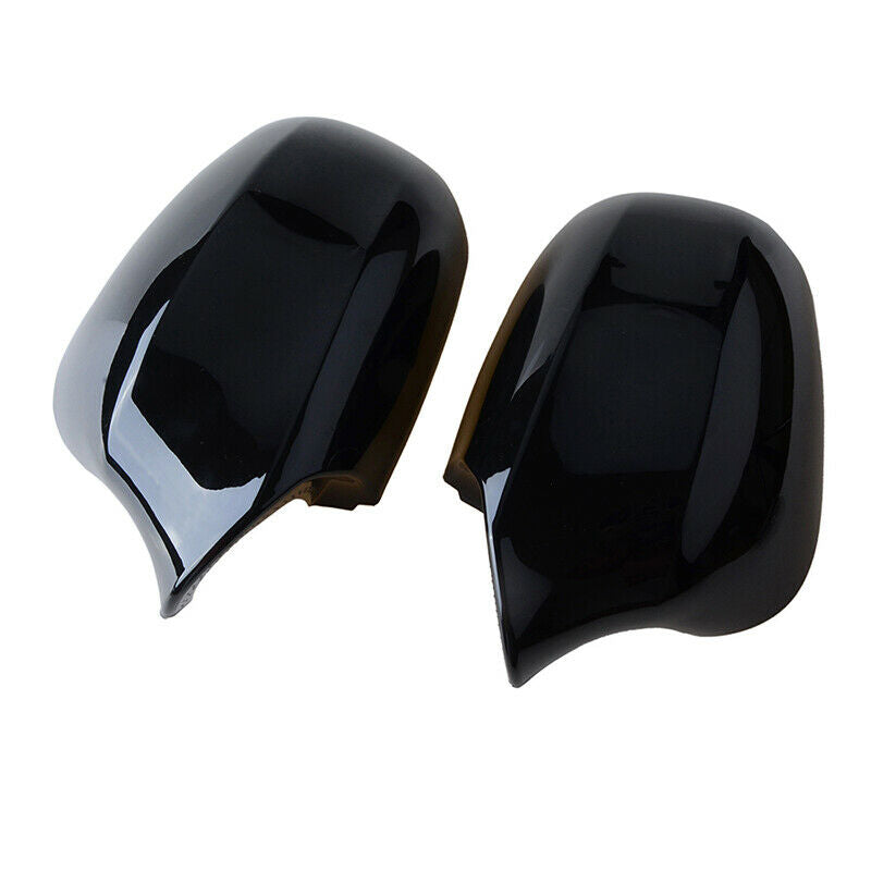 1 Pair Gloss Black Mirror Cap Cover Replacement for BMW E90 E91 E92 E93 LCI