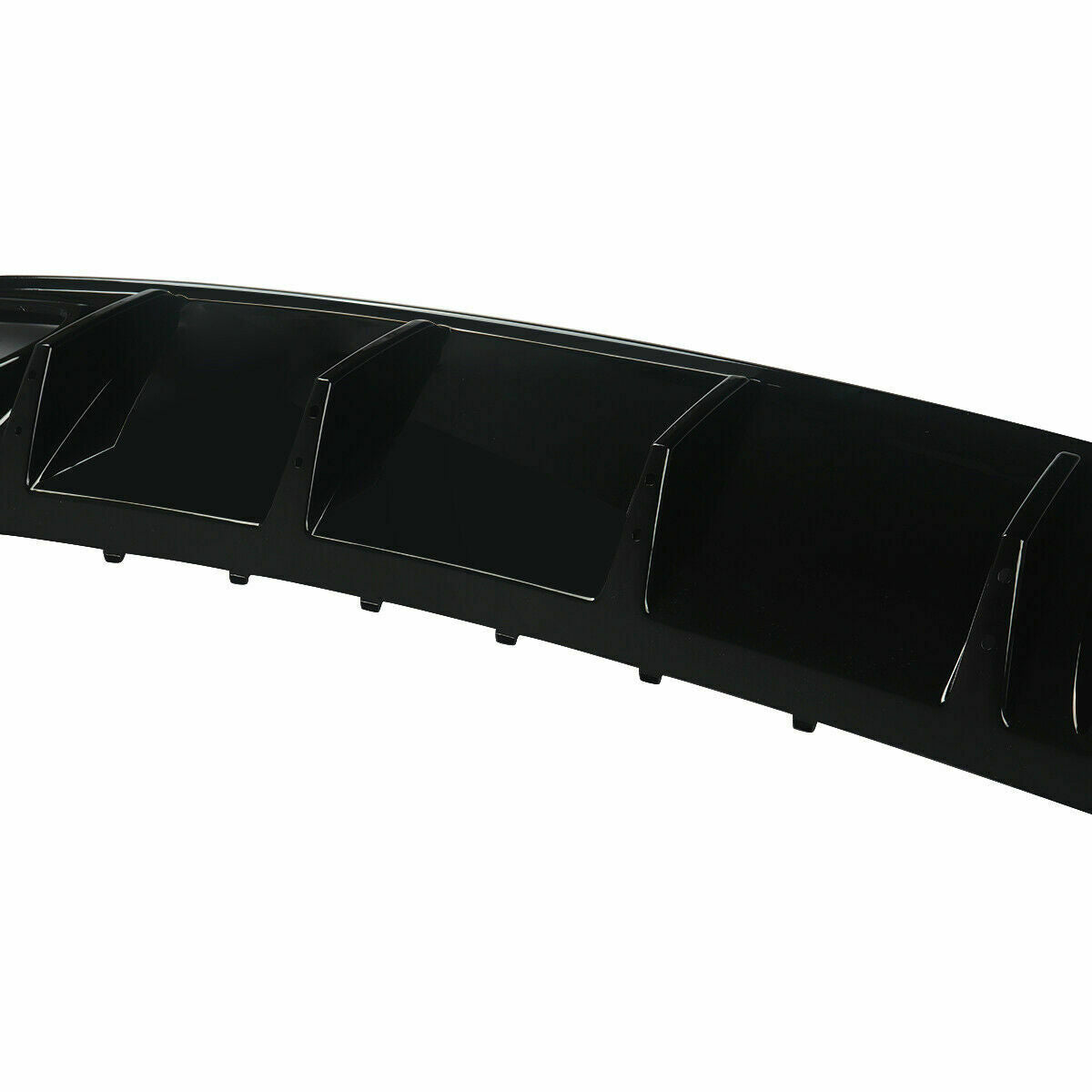 MERCEDES A CLASS W176 AMG A45 LOOK REAR DIFFUSER TAILPIPES GLOSS BLACK 2012-2018