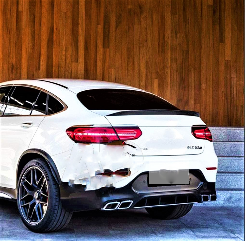 Mercedes GLC Class Coupe GLC63 AMG Style C253 Carbon Fibre Rear Spoiler 2015+