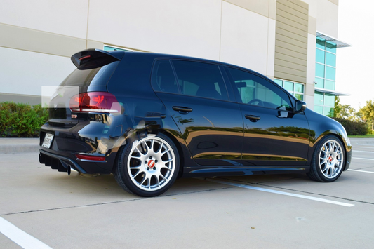 VW Golf MK6 TSI TDI GTI R R20 Style Gloss Black Boot Spoiler 2008-13