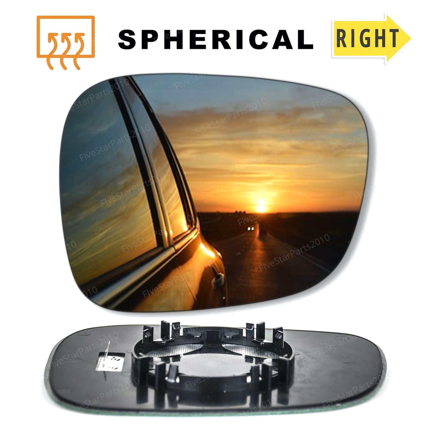 Right Driver side wing mirror glass for BMW X3 F25 2010-2014 heated