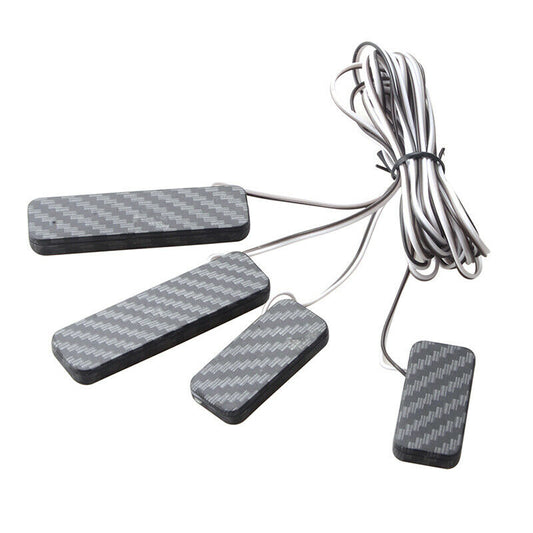 4x Car Door Bowl Handle LED Ambient Atmosphere Light Interior Accessory Yellow