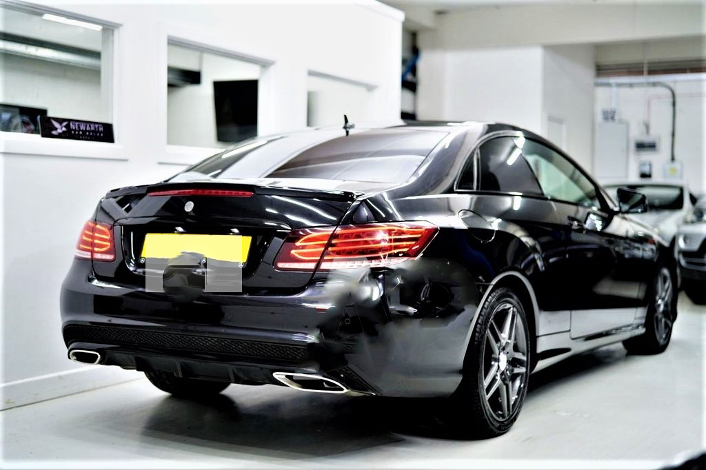 Mercedes E Class Coupe W207 C207 Gloss Black Lip Spoiler 2009-2017