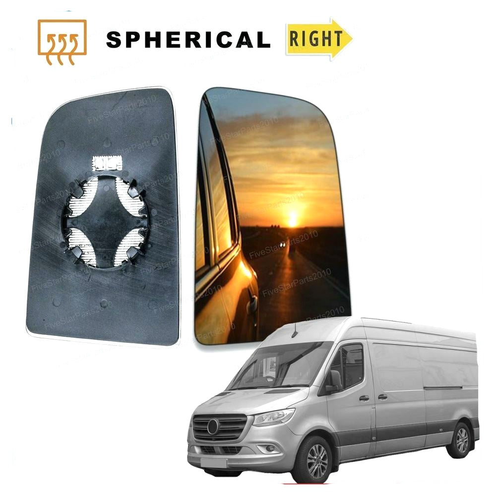 Mercedes Sprinter Right Driver wing mirror glass 2018-2021 door side Heated