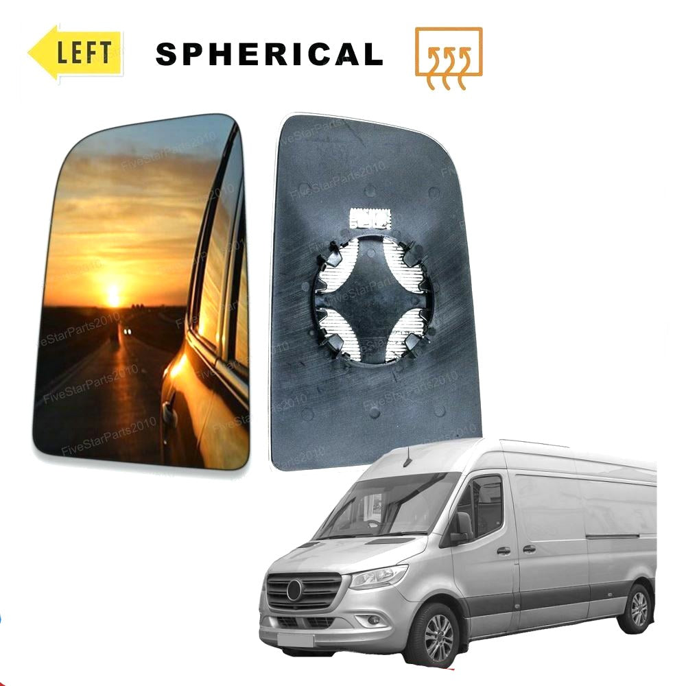 Mercedes Sprinter Left Passenger wing mirror glass 2018-2021 door side Heated