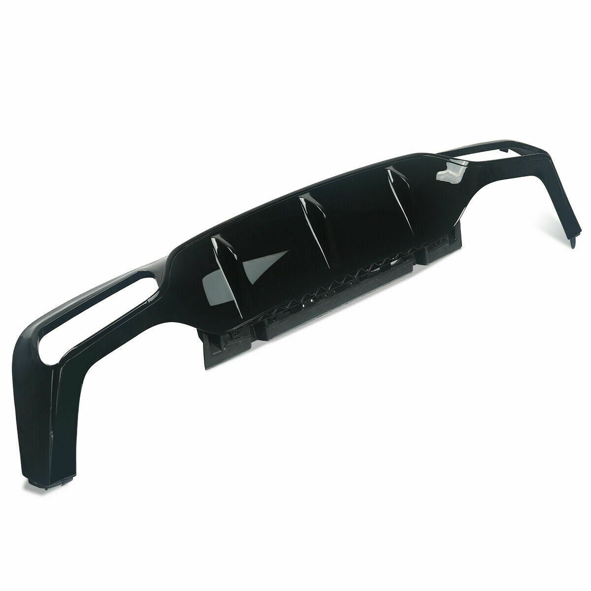 MERCEDES E CLASS W213 E63 LOOK AMG REAR BUMPER DIFFUSER TAILPIPES GLOSS BLACK