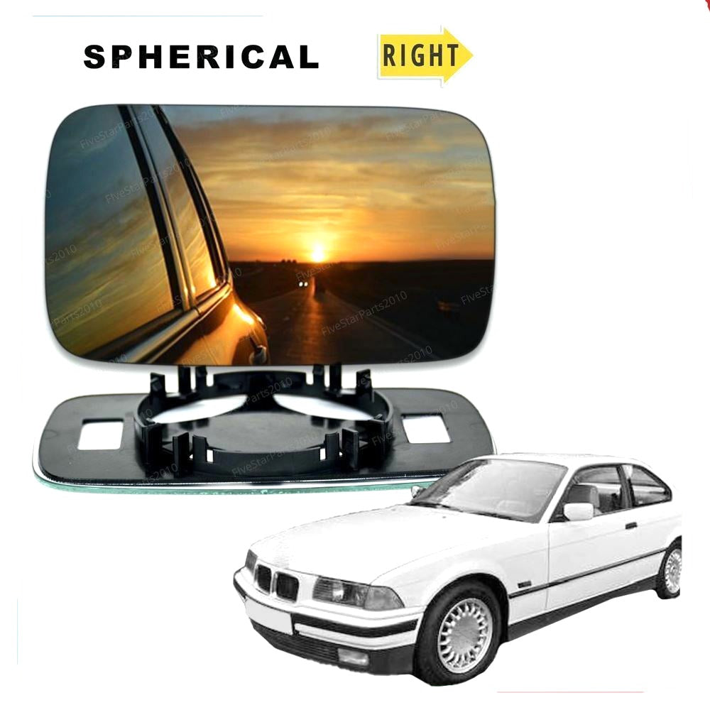 Right Driver side wing mirror glass for BMW 3 series E30 E36 1982-2000
