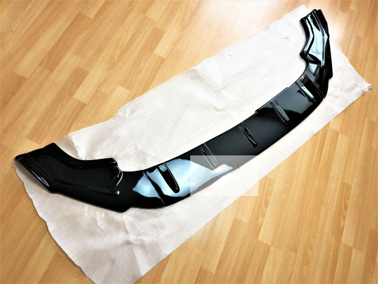 VW Golf MK7.5 R GTD GTI Gloss Black Front Splitter Spoiler Lip Body Kit 2016-20