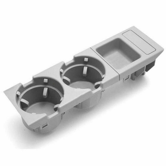 Grey Center Console Cup Drinks Holder+Coin Storage For BMW 3 Series E46 99-06