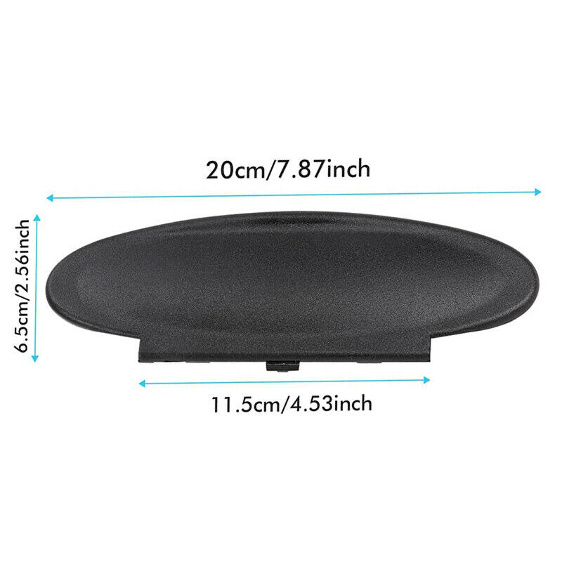 Pair Black Sun Visor Mirror Cover Base For Porsche 911 Boxster Cayman 996 997
