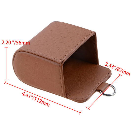 Car Air Seat Outlet Organiser Storage Pocket Holder PU Leather Phone Pouch Box e