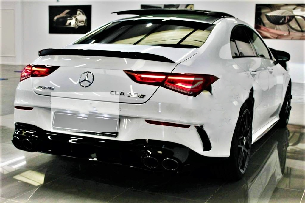 Mercedes CLA CLA45 AMG Style W118 C118 Gloss Black Rear Boot Spoiler 2019-22