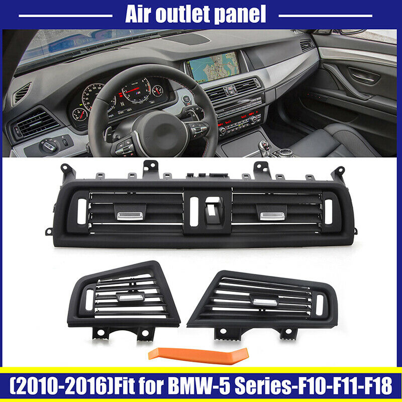 3PCS Front Console Dash Air Vent Grille Cover For BMW 520i 528i 535i 2010-2016