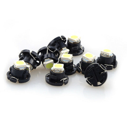10x Green 9mmx12mm Wedge LED Dashboard Lamp Panel Bulb Car Instrument Light T4.7