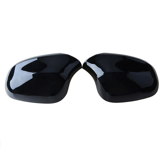 1 Pair Gloss Black Mirror Cap Cover Replacement for BMW E90 E91 E92 E93 LCI