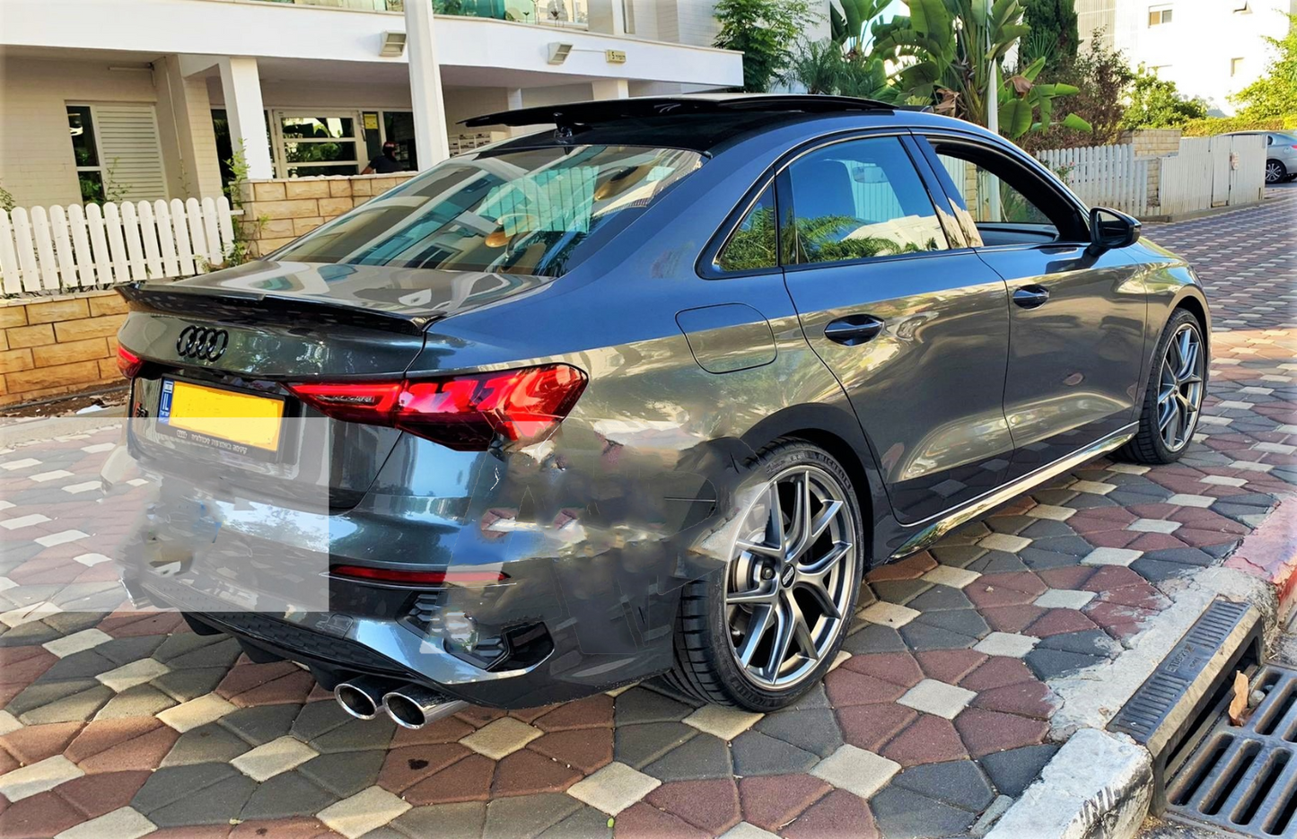 Audi RS3 Look A3 S3 RS3 8Y Saloon Carbon Fibre M4 Style Boot Lip Spoiler 2020+