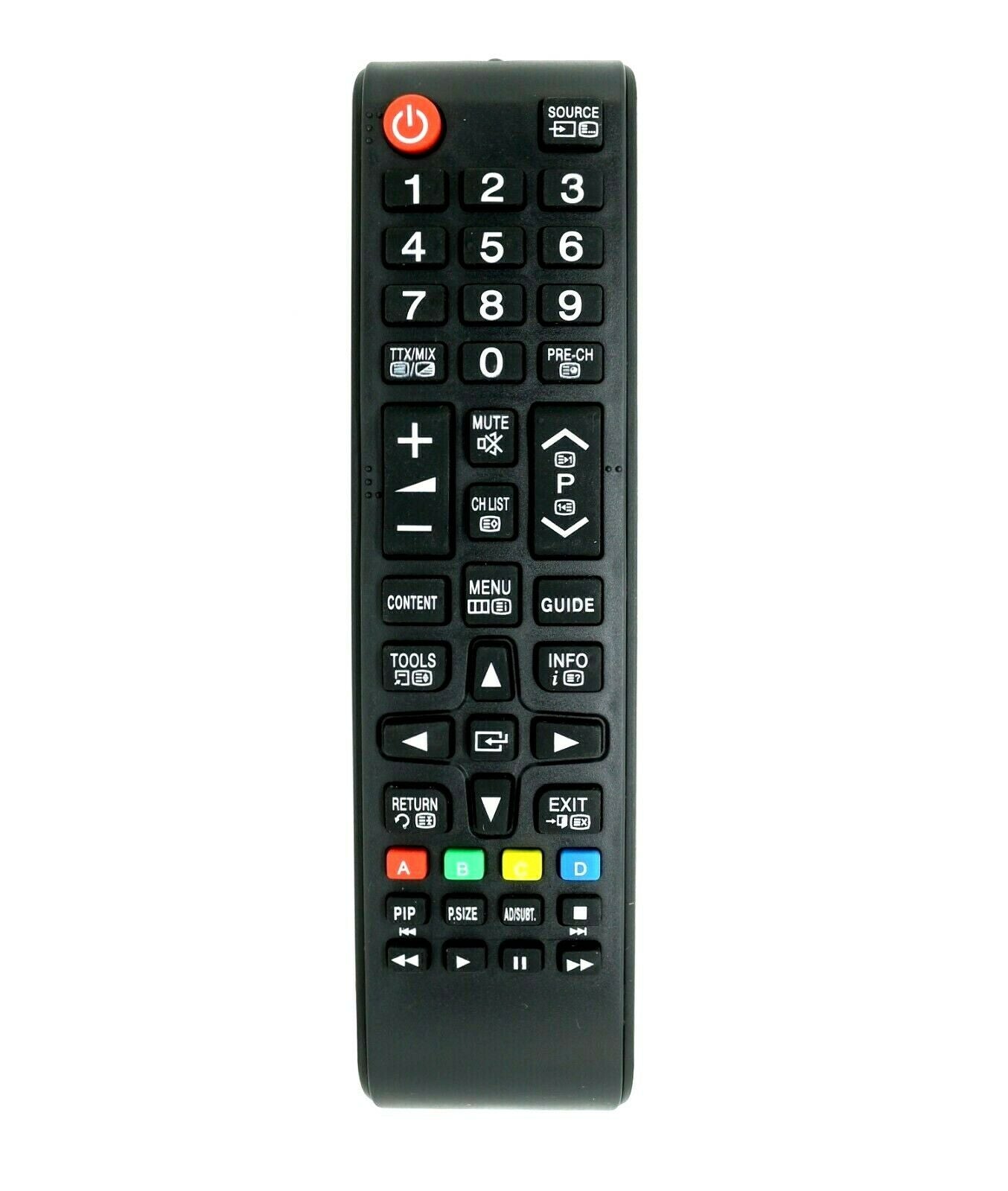 Replacement Remote Control For Samsung Tv Model LT24B300EWH/KZ LT24B301EW/