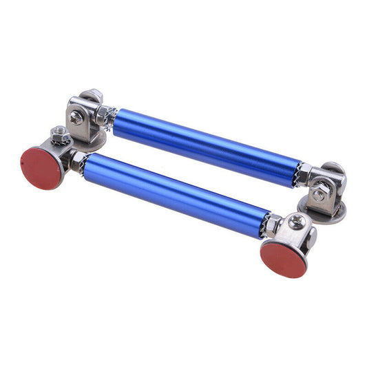 2X Vehicle Adjustable Front Bumper Splitter Strut Brace Rod Support Bars Blue