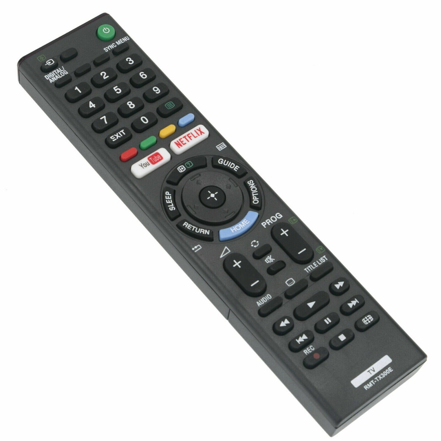 SONY REMOTE CONTROL RMT-TX300E REPLACEMENT BRAVIA TV NETFLIX YOUTUBE BUTTONS