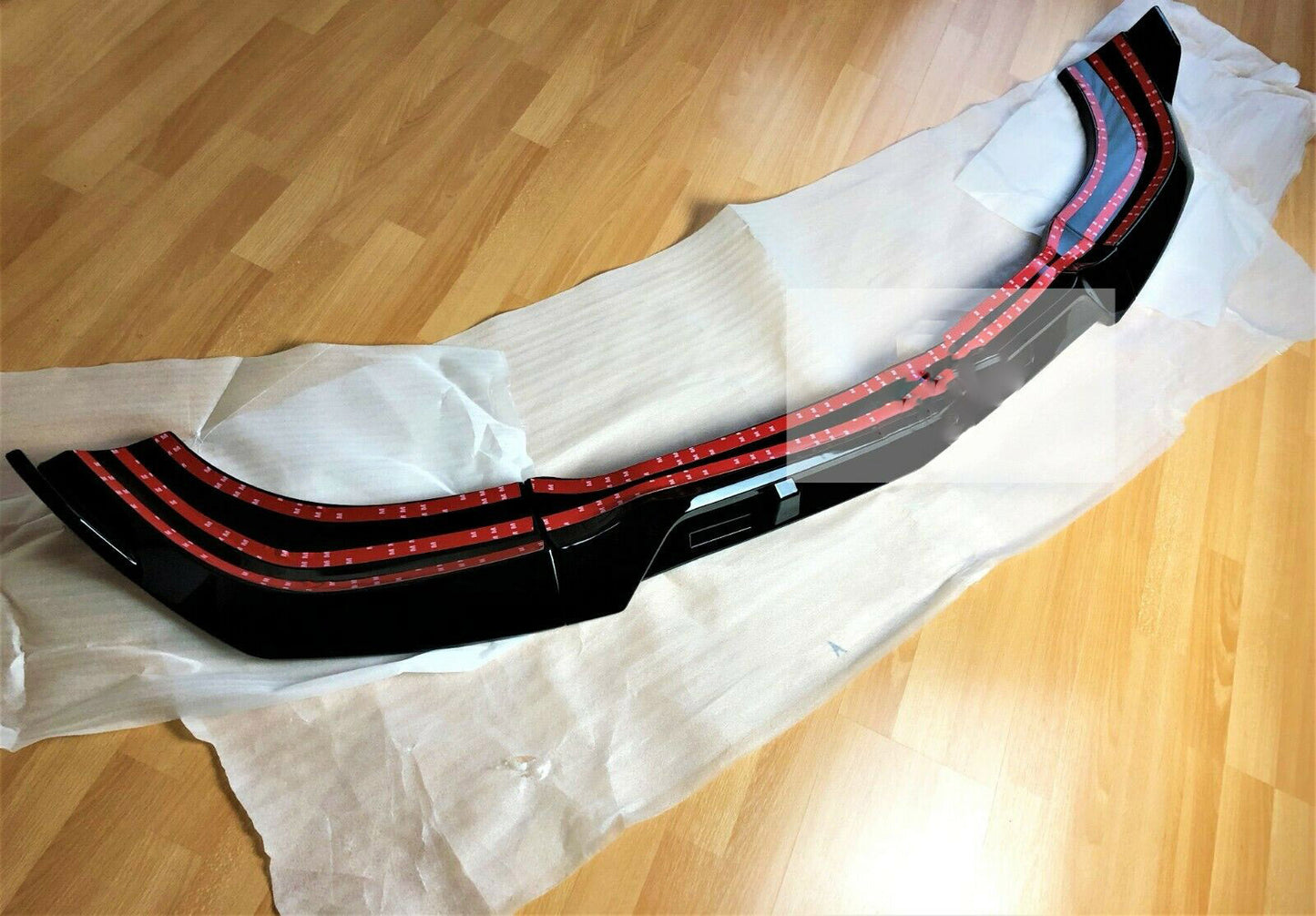 Mercedes C Class C63 AMG Brabus Style W204 Gloss Black Front Splitter Lip 2011-15