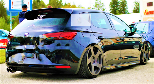 SEAT Leon Cupra Look 5 Door MK3 5F Carbon Fibre Rear Lip Boot Spoiler 2012-20