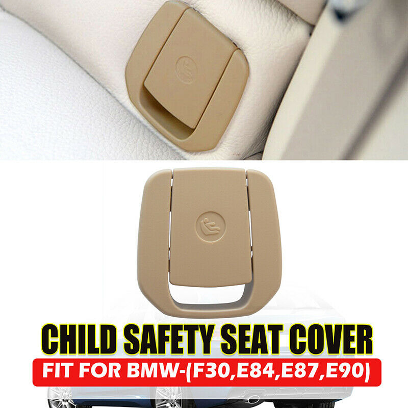 Beige Rear Child Seat Anchor Cover For BMW 1/3 Series X1 E84/E87/E90/F30/F35