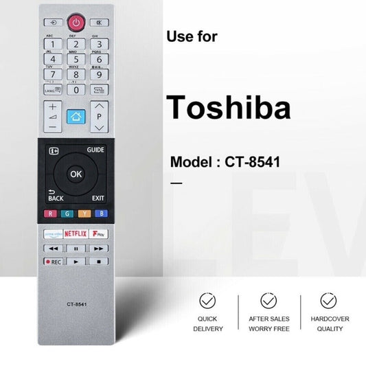 TOSHIBA CT-8541 TV REMOTE CONTROL REPLACEMENT NETFLIX + Amazon BUTTON SMART TV